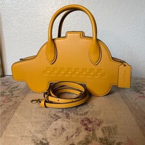 Coach Yellow Taxi-Shaped Bag